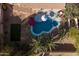 Aerial view showcasing a kidney shaped pool and backyard at 1007 W Armstrong Way, Chandler, AZ 85286