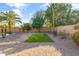 Landscaped backyard with artificial turf and mature trees at 1007 W Armstrong Way, Chandler, AZ 85286