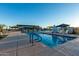 Enjoy the refreshing community pool with ample seating and shade at 10709 E Thornton Ave, Mesa, AZ 85212