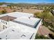 Aerial view of a home's rooftop with unique architectural details at 13648 E Aloe Vera Dr, Scottsdale, AZ 85262