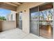 Private balcony with sliding glass doors and views of the community at 14645 N Fountain Hills Blvd # 217, Fountain Hills, AZ 85268