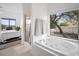 Bathroom with soaking tub, shower, and view at 15020 E Sierra Madre Dr, Fountain Hills, AZ 85268