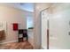 Bathroom with shower, tub and double vanity at 16549 W Desert Ln, Surprise, AZ 85388