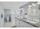 Elegant bathroom with double vanity and granite counters at 16837 E Lunar Ln, Fountain Hills, AZ 85268