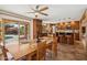 Kitchen dining area with table and access to the pool at 16837 E Lunar Ln, Fountain Hills, AZ 85268