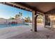 Spacious patio with access to the pool and backyard at 19662 N 93Rd Dr, Peoria, AZ 85382