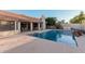 Relaxing pool area with patio at 19662 N 93Rd Dr, Peoria, AZ 85382