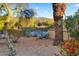 Landscaped backyard with desert plants and mountain views at 26247 N El Prado --, Rio Verde, AZ 85263