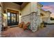 Relaxing front porch with wicker chairs at 27931 N Montana Dr, Rio Verde, AZ 85263