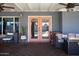 French doors leading to the backyard from covered patio at 2923 N 81St Pl, Scottsdale, AZ 85251