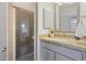 Clean bathroom with granite countertop and walk-in shower at 30600 N Pima Rd # 63, Scottsdale, AZ 85266