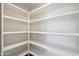 Large walk-in pantry with ample shelving for storage at 30600 N Pima Rd # 63, Scottsdale, AZ 85266