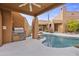 Inviting pool and built-in barbecue area perfect for outdoor entertaining at 30600 N Pima Rd # 63, Scottsdale, AZ 85266