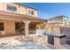 Outdoor kitchen and patio area with built-in grill at 3731 E Fruitvale Ave, Gilbert, AZ 85297