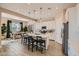 Modern kitchen with island and white cabinets at 3838 E Kenley Ln, San Tan Valley, AZ 85143