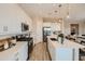 Modern kitchen with stainless steel appliances and an island at 3838 E Kenley Ln, San Tan Valley, AZ 85143