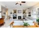 Spacious living room featuring a fireplace and comfy seating at 4543 E Molly Ln, Cave Creek, AZ 85331