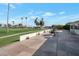 Flagstone patio overlooking the golf course at 4902 E Flossmoor Ave, Mesa, AZ 85206