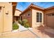 Front entry with an ornate door and walkway at 5626 E Sleepy Ranch Rd, Cave Creek, AZ 85331