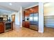 Kitchen with stainless steel refrigerator and walk-in pantry at 5626 E Sleepy Ranch Rd, Cave Creek, AZ 85331