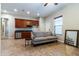 Compact kitchen with dark wood cabinets and granite countertops at 5626 E Sleepy Ranch Rd, Cave Creek, AZ 85331