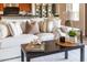 Cozy living room details with stylish furnishings and a partial view of the kitchen at 5626 E Sleepy Ranch Rd, Cave Creek, AZ 85331