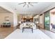 Inviting living area showcasing neutral tones, open layout, and access to the patio at 5626 E Sleepy Ranch Rd, Cave Creek, AZ 85331