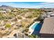 A private backyard oasis with a sparkling pool and desert landscaping, offering a serene retreat at 5626 E Sleepy Ranch Rd, Cave Creek, AZ 85331