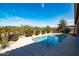 Backyard pool with desert landscape and mountain views at 5626 E Sleepy Ranch Rd, Cave Creek, AZ 85331