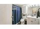 Bathroom with a toilet, sink, and shower/tub combo at 5735 E Mcdowell Rd # 38, Mesa, AZ 85215