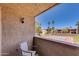 Private patio overlooking tennis court and community at 5877 N Granite Reef Rd # 2225, Scottsdale, AZ 85250