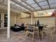 Outdoor patio features a pergola, comfortable seating, and a dining area at 6540 N 7Th Ave # 49, Phoenix, AZ 85013