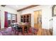 Elegant dining room featuring hardwood floors and a large wooden table at 7701 E Golden Eagle E Cir, Gold Canyon, AZ 85118