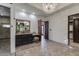 Luxurious bathroom with a large vanity and walk-in shower at 8408 E La Senda Dr, Scottsdale, AZ 85255