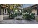 Inviting courtyard with a central fountain and lush greenery at 8408 E La Senda Dr, Scottsdale, AZ 85255