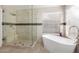 Bathroom boasts a large walk-in shower and a free-standing soaking tub at 917 E Betsy Ln, Gilbert, AZ 85296