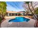 Private kidney-shaped pool with large backyard at 917 E Betsy Ln, Gilbert, AZ 85296