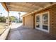 Covered patio with access to backyard, pool, and double doors at 1019 E Belmont Ave, Phoenix, AZ 85020