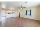 Spacious living room with wood-look tile floors at 1019 E Belmont Ave, Phoenix, AZ 85020