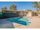 Inviting rectangular pool in backyard at 1019 E Belmont Ave, Phoenix, AZ 85020