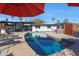 Inviting backyard oasis with a large pool, spa, and patio furniture at 1125 E Northview Ave, Phoenix, AZ 85020