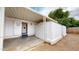 Covered patio and storage shed in the backyard at 143 N 88Th Pl, Mesa, AZ 85207