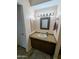 Bathroom with vanity, sink, toilet and shower at 15095 N Thompson Peak Pkwy # 1047, Scottsdale, AZ 85260