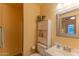 Clean bathroom with shower, toilet, and vanity at 16169 W Fairmount Ave, Goodyear, AZ 85395