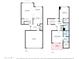 Detailed floor plan of a home, including a garage, kitchen, living room, and multiple bedrooms and bathrooms at 1920 E Maryland Ave # 21, Phoenix, AZ 85016