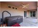 Relaxing patio with hot tub and sliding glass doors at 25417 S Kansas Ave, Sun Lakes, AZ 85248