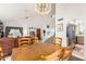 Kitchen and dining area with a view into the living room at 3034 N Ricardo --, Mesa, AZ 85215