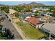 Aerial view showing home's large lot, landscaping, and neighborhood context at 3213 N 41St Pl, Phoenix, AZ 85018