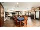 Bright dining room with hardwood floors and seating for six at 3213 N 41St Pl, Phoenix, AZ 85018