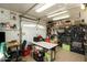 Organized garage with workbench and abundant storage solutions at 3213 N 41St Pl, Phoenix, AZ 85018